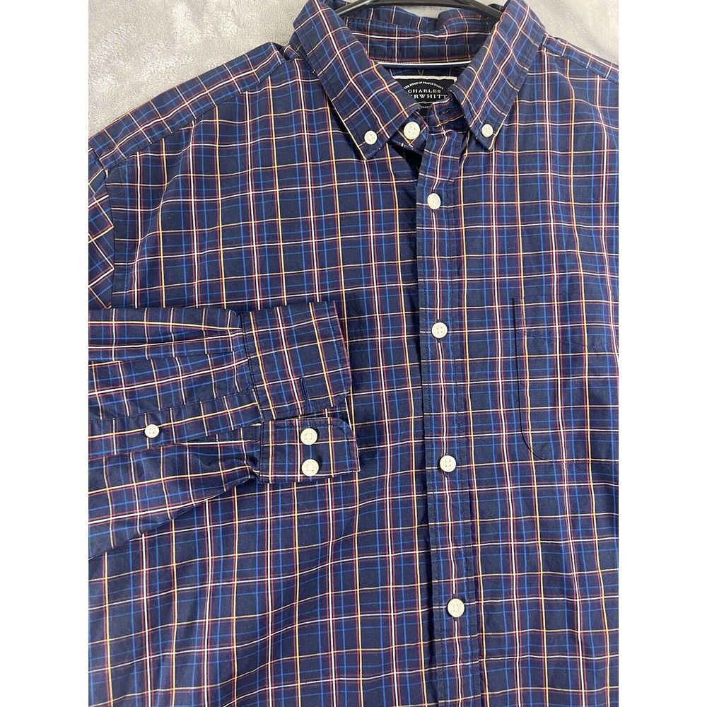 Charles‎ Tyrwhitt Shirt Flannel Button Down Mens Extra Large  Classic  Fit Plaid